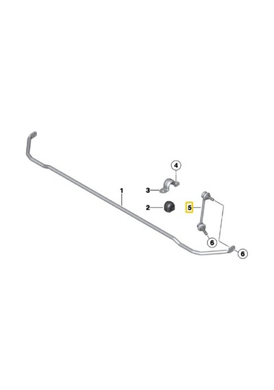 Mini Cooper Uyumlu One Arka Viraj Askı Rotu Oem No 33551507999