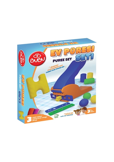 Bu-bu Oyun Hamuru Seti Püre S Bubu-oh0019 Çok Renkli