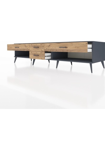 Kronos Tv Ünitesi 4 Çekmeceli 220x59x51 Antrasit-aytaşı/çam Aytası/atlas Çam - Antrasıt Kronos Tv Ünitesi 4 Çekmeceli 220x59x51 Antrasit-aytaşı/çam Aytası/atlas Çam - Antrasıt