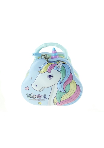 Kumbara Metal Unicorn Desenli Kilitli Kumbara Mixoyuncak