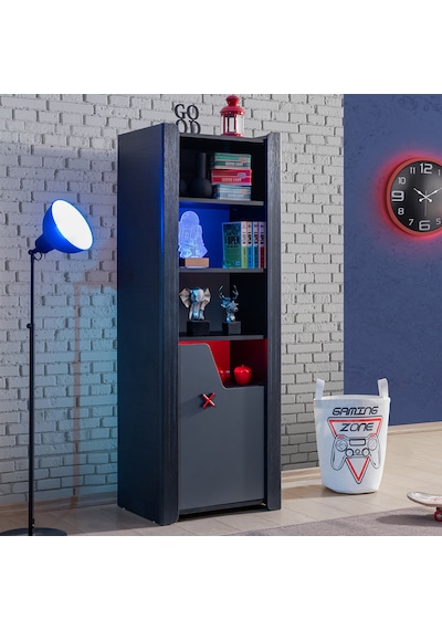 Gamer Oyuncu Ledli Kitaplık