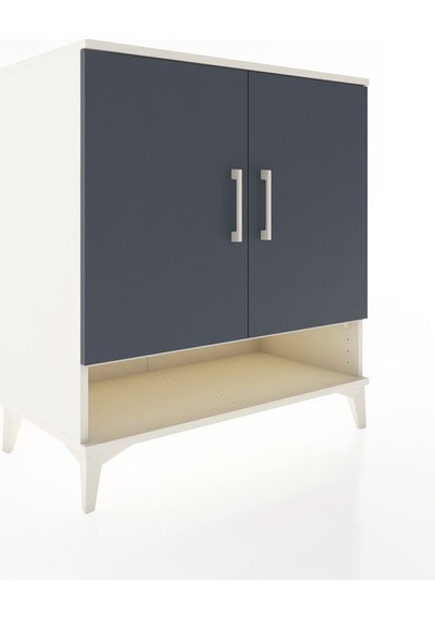 Hyperion Şifonyer 3 Raflı 2 Kapaklı 88x44x96 Aytaşı-antrasit Aytaşı
