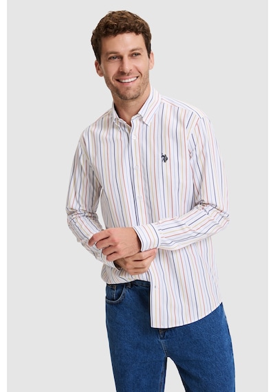 U.S. Polo Assn. Erkek Sarı Uzun Kollu Gömlek 50324651 Vr044