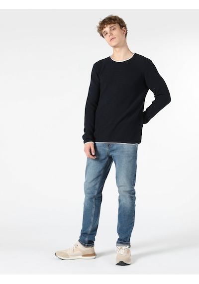 Colin's Regular Fit Bisiklet Yaka Lacivert Erkek Kazak CL1056038_Q1.V1_NAV