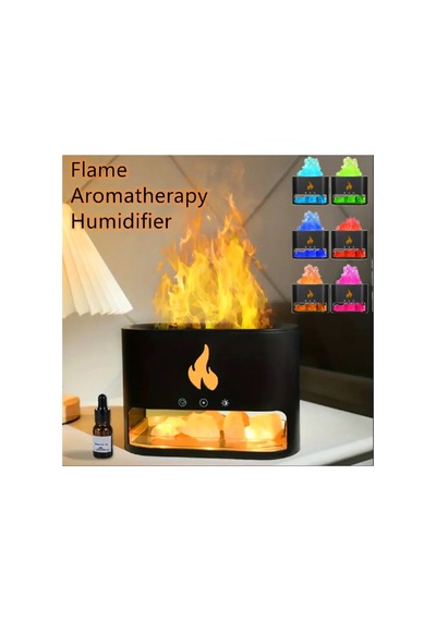 3d Alevli Oda Hava Nemlendirici Himalaya Tuzlu Aroma Difizör 250 Ml Ultrasonik Koku Cihazı