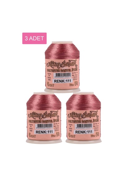 3 Adet Altınbaşak Oya Ve Dantel İpi 20 Gr - - No: 111