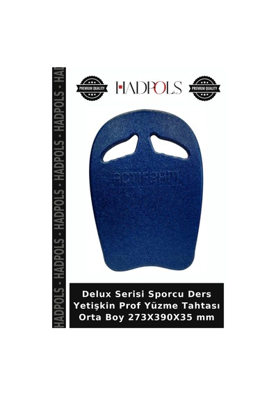 Delux Serisi Sporcu Ders Yetişkin Prof Yüzme Tahtası Orta Boy 273x390x35 Mm Mavi