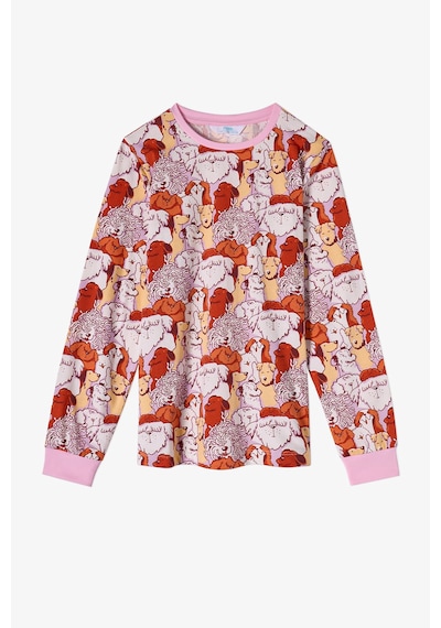 Penti Kız Çocuk Pembe Fur-ever Friends Pamuklu Uzun Kollu 2li Pijama Takımı