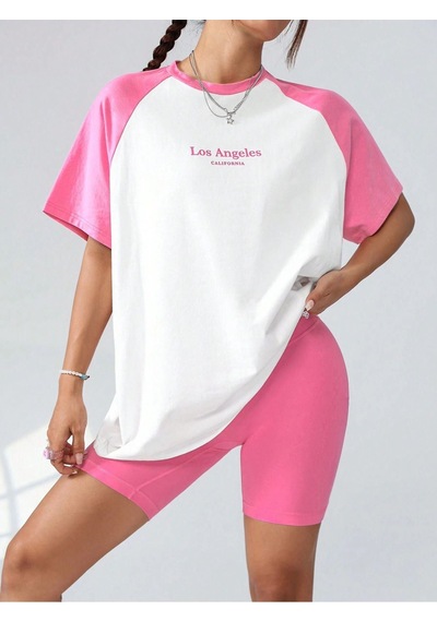 Los Angeles Parçalı Süprem T-shirt - Pembe Beyaz Baskılı Oversize Bisiklet Yaka Kısa Kol Tişört Beyaz-pembe Los Angeles Parçalı Süprem T-shirt - Pembe Beyaz Baskılı Oversize Bisiklet Yaka Kısa Kol Tişört Beyaz-pembe