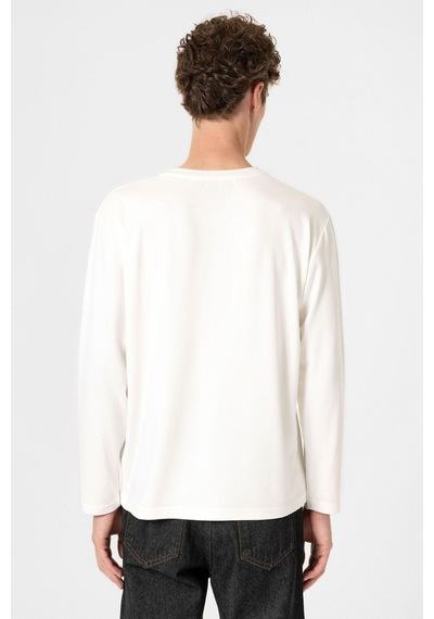 Antioch Relaxed Fit Basic Erkek T-shirt Beyaz