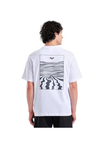 Arena Graphic Erkek Beyaz Günlük Stil T-shirt 011102100