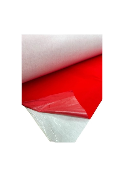 Arkası Yapışkanlı Kumaş 100x150 Cm Lüks Süet Kaplama, Su İtici, Dayanıklı Kırmızı Kırmızı