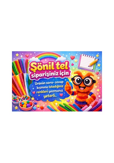 100 Adet Şönil Set 50-50 Farklı Renk Seçenekleri Bordo - Yeşil - 841209833 Bordo - Yeşil