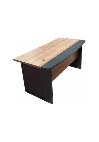 Adel Modern Ahşap Ve Antrasit Çalışma Masası - 160x80x75 Cm Kahverengi