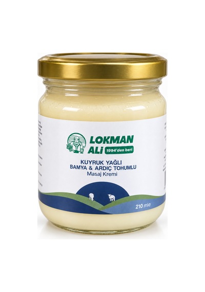 Kuyruk Yağlı Masaj Ve Cilt Bakım Kremi Bamya Tohumu Ve Ardıç Yağı İçeren 210 Ml - 937051048