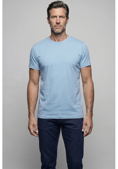 Bisse Açık Mavi Studio Bi Si Klet Yaka Tshirt T-shirt Bsts26y26301 33
