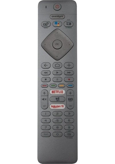 Philips İle Uyumlu Model 55pus7304/62 Mikrofonlu Smart Tv Kumanda-gri