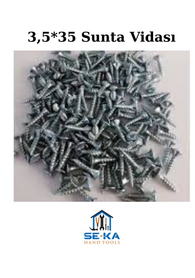 3,5 35 Sunta Vidası 50 Adet 3.5 x 35 MM