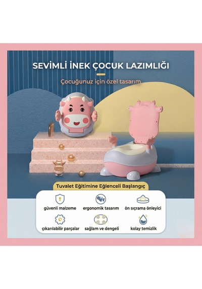Tuvalet Eğitici Lazımlık - Pembe