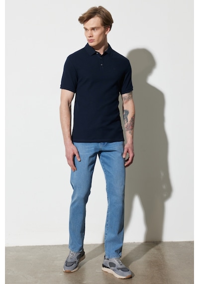 Wrangler Erkek Polo T Shirt W231325410 410 LACİVERT Lacivert