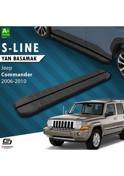 S-Dizayn Jeep Commander S-Line Siyah Yan Basamak 173 Cm 2006-2010