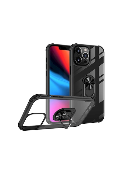 Apple Uyumlu iPhone 13 Pro Max Kılıf Zore Mola Kapak Siyah