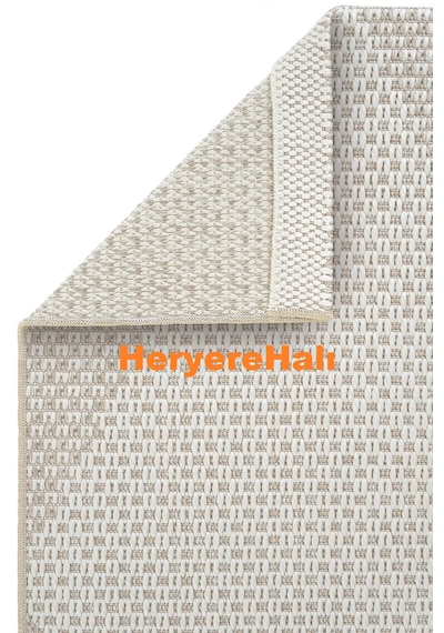 Mono Mno 03 Beıge Hav Toz Vermez Kaymaz Tabanlı Şık Kilim