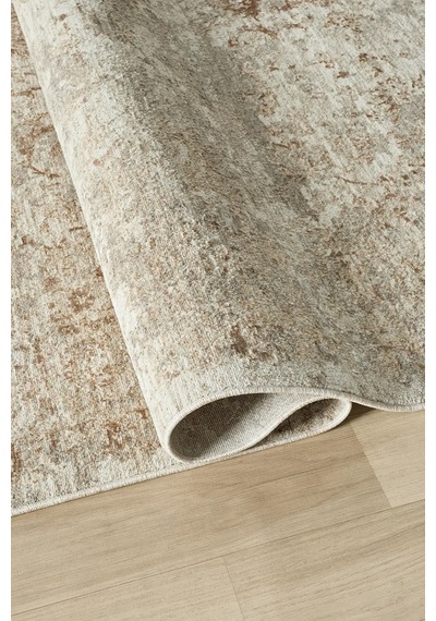 Seyran Halı Nuda 1300 Gri Mikro Polyester - Viskon Makine Halısı