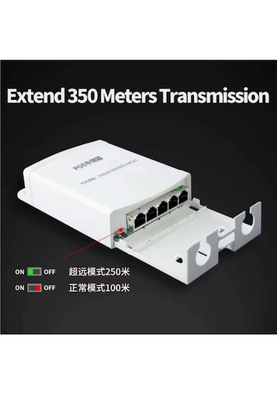 4+1 1 Poe Giriş - 4 Poe Çıkışlı Poe Extender Poe Çoklayıcı -outdoor
