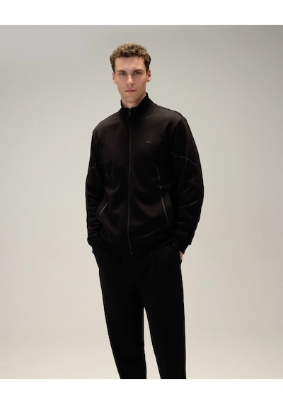 Ellesse 5wm1545-bk Erkek Fermuarlı Sweat Siyah Lacivert