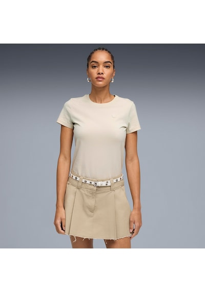 Puma Ess Elevated Tk Kadın Krem T-shirt 695708