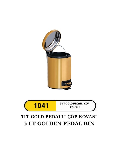 Dolumax Gold Pedallı Çöp Kovası 5 Litre