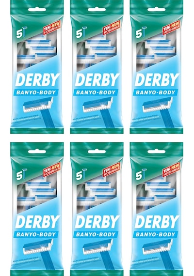 Derby Banyo 5 Li Poşet Tıraş Bıçağı X 6 Adet