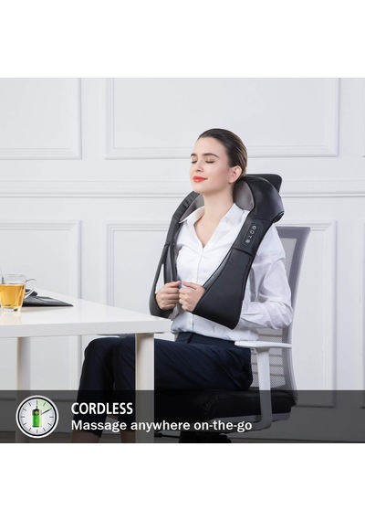Snailax Kablosuz Masaj Shiatsu Boyun Masajı, Isı Fonksiyonlu, 4d Dönen Masaj, Boyun Omuz Sırtı İçin Kas Gevşetme, Erkekler / Kadınlar / Anne / Baba İçin Hediyeler Snailax Kablosuz Masaj Shiatsu Boyun Masajı, Isı Fonksiyonlu, 4d Dönen Masaj, Boyun Omuz Sırtı İçin Kas Gevşetme, Erkekler / Kadınlar / Anne / Baba İçin Hediyeler