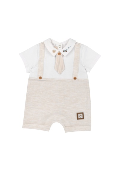 Chicco Erkek Bebek Bağcıklı Tulum 09101467000000 000061 Bej