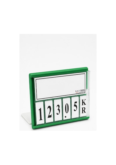 10 Adet - Fiyat Kasetlik Manav Kasap Şarküteri Etiketi Rakamlı Fiyatlık Ayaklı Küçük Boy 77x62 Mm Yeşil