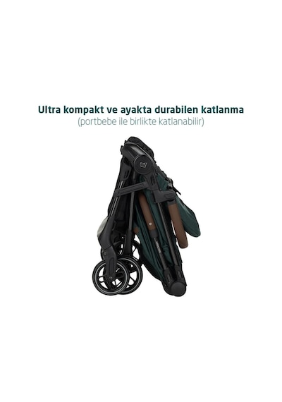 Maxi-Cosi Oslo Carbon 5,6 kg Ultra Hafif Premium Kabin Boy Bebek Arabası Twillic Green