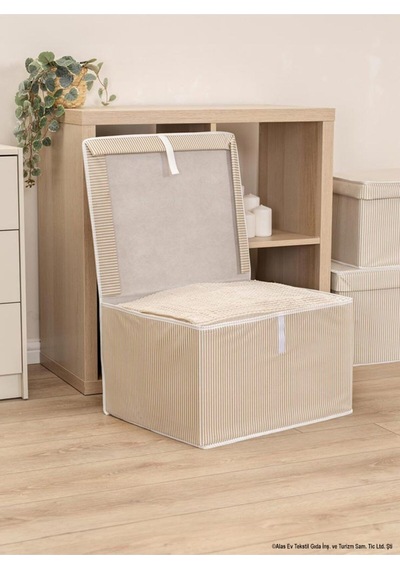 Çok Amaçlı Kutu Maxi Organizer - Hurç - Düzenleyici Nefes Alabilen Kumaş Beyaz Diğer