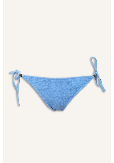 Defacto Regular Fıt Kırışık Dokulu Mavi Bikini Alt E0208ax26smbe552 Mavi-be552