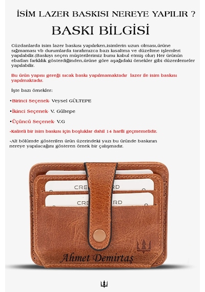 Getto Deri Vento Hakiki Deri Çıt Çıtlı Kişiye Özel İsim Baskılı Cüzdan Piton Yeşil