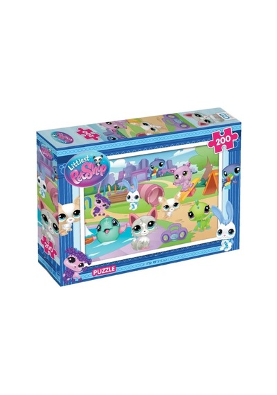 200 Parça Minişler Puzzle Renkli Hayvanlar Temalı 33 X 48 Cm Odaklanma Destekleyici Eğlenceli Puzzle