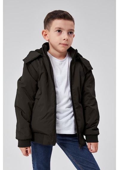 Benitto Kids Erkek Çocuk Kapüşonlu Mevsimlik Ceket 51313 Siyah