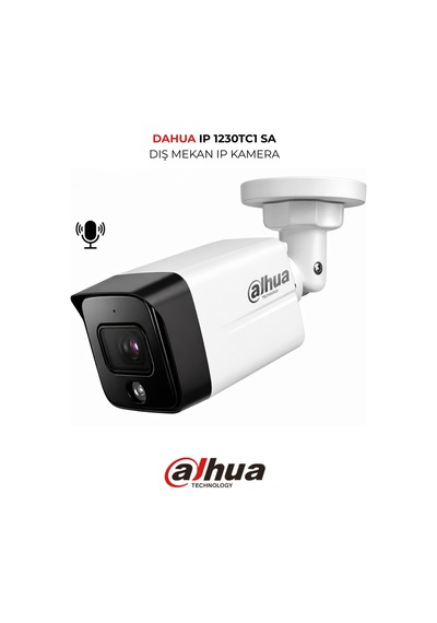 Ipc-hdw1230tc1-sa 3.6mm 2mp Poe Bullet Kamera Sesli