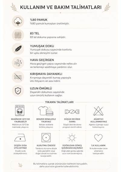 Çift Kişilik Otel Tipi Pamuk Saten Lastikli Nevresim Takımı Beyaz