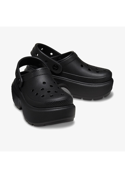 Crocs Stomp Kadın Siyah Terlik Düz 209347 Siyah