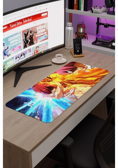 Fairy Tail Anime V3 - 70x30 Xl Gaming Kauçuk Kaymaz Taban Mouse Pad Fare Altlığı