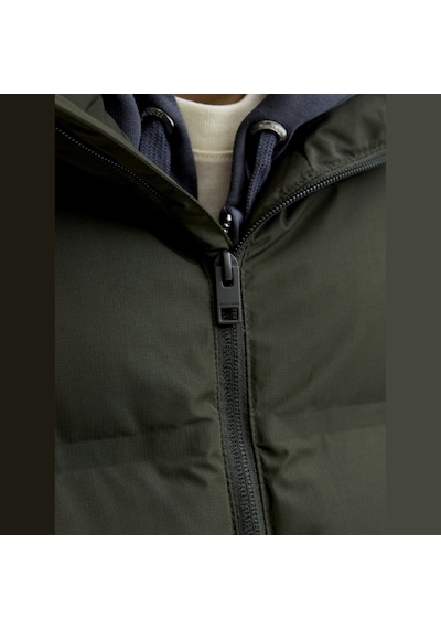 Jack & Jones Erkek Yüksek Dik Yaka Fermuarli Puffer Mont - Soho - 12278750 Rosin