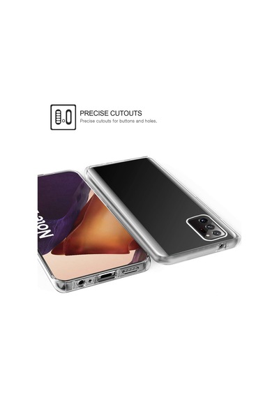 Teknomoda Samsung Galaxy Uyumlu Note 20 ULTRA 360 Kılıf Şeffaf Ön Arka Silikon