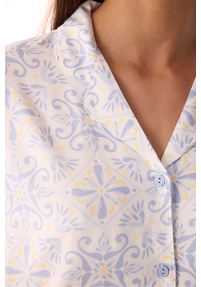 Penti Kırık Beyaz Relax Time Düğmeli Gömlek Pantolon Pijama Takımı