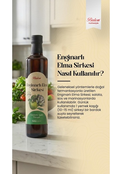 Enginar Ve Elma Sirkesi 500 Ml
